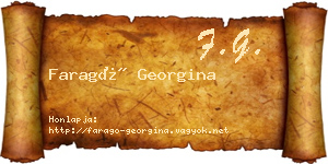 Faragó Georgina névjegykártya