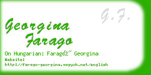 georgina farago business card